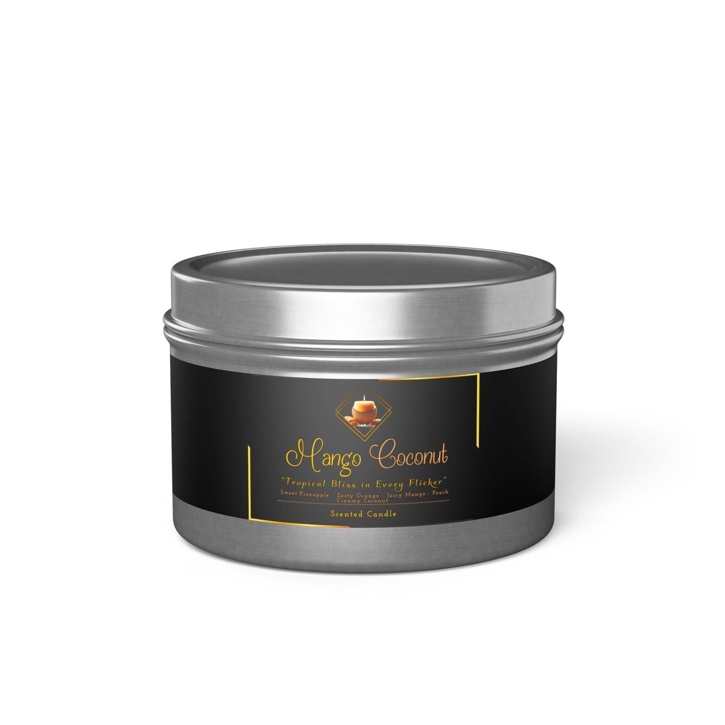 Mango Coconut - Tin Candles - Creatively Designed Shop