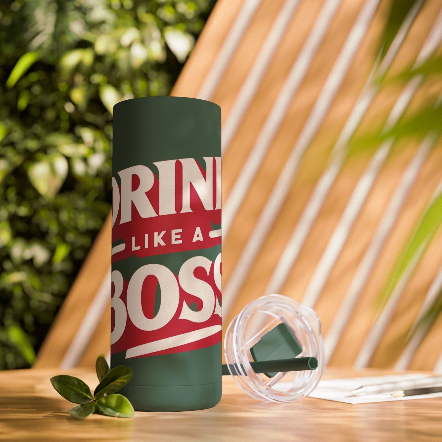 Drink Like A Boss - Maars Maker Skinny Matte Tumbler, 20oz - Creatively Designed Shop