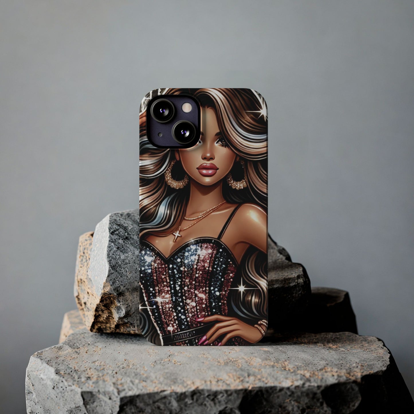 "Beautiful" - Slim Phone Cases - Creatively Designed Shop