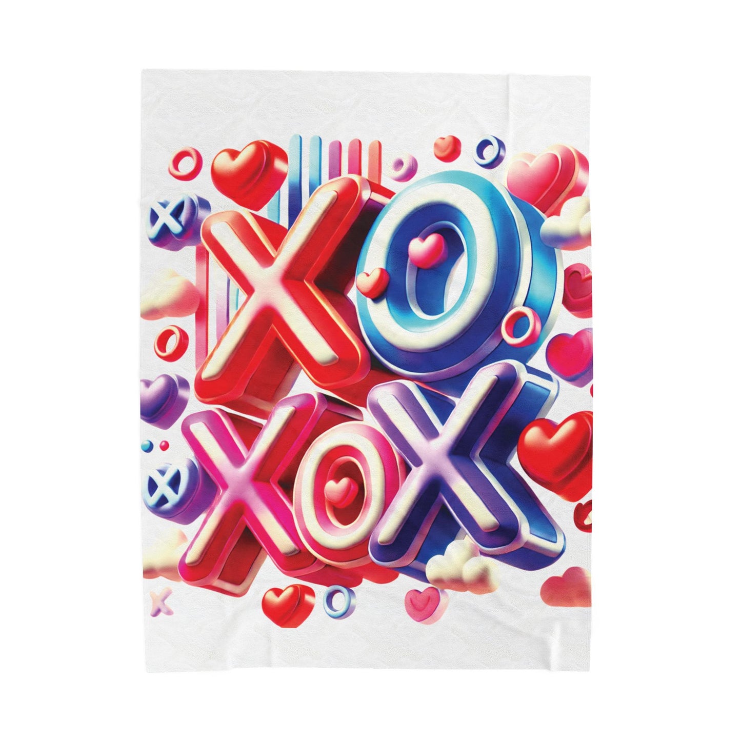 XOXO - Velveteen Plush Blanket