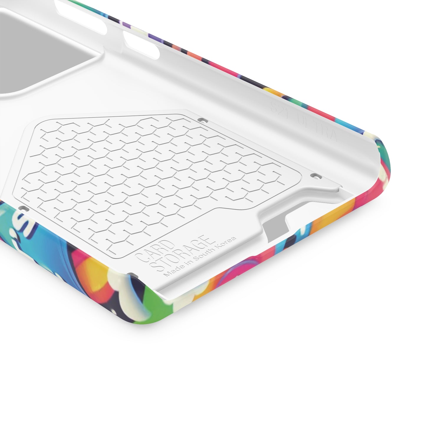 "Text Bubbles" - Phone Case With Card Holder - Creatively Designed Shop