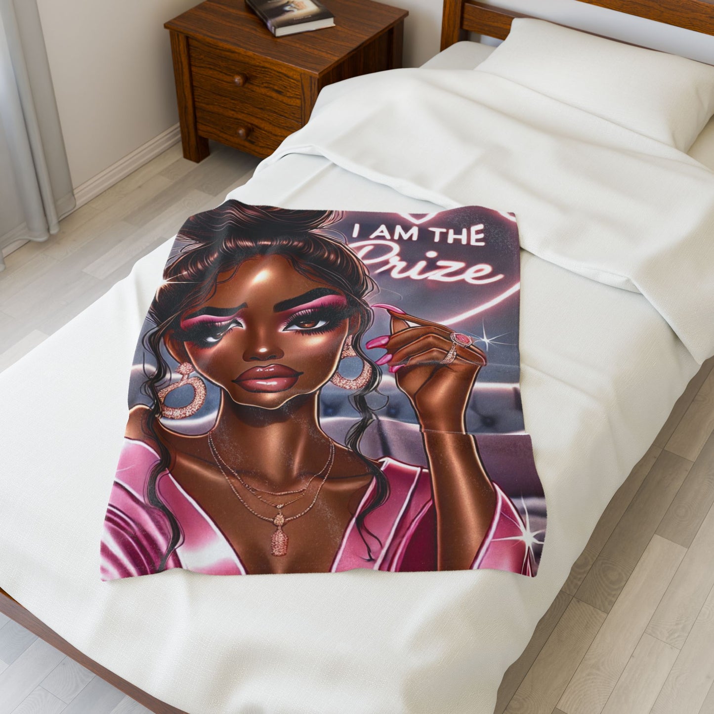 I Am the Prize - Velveteen Plush Blanket