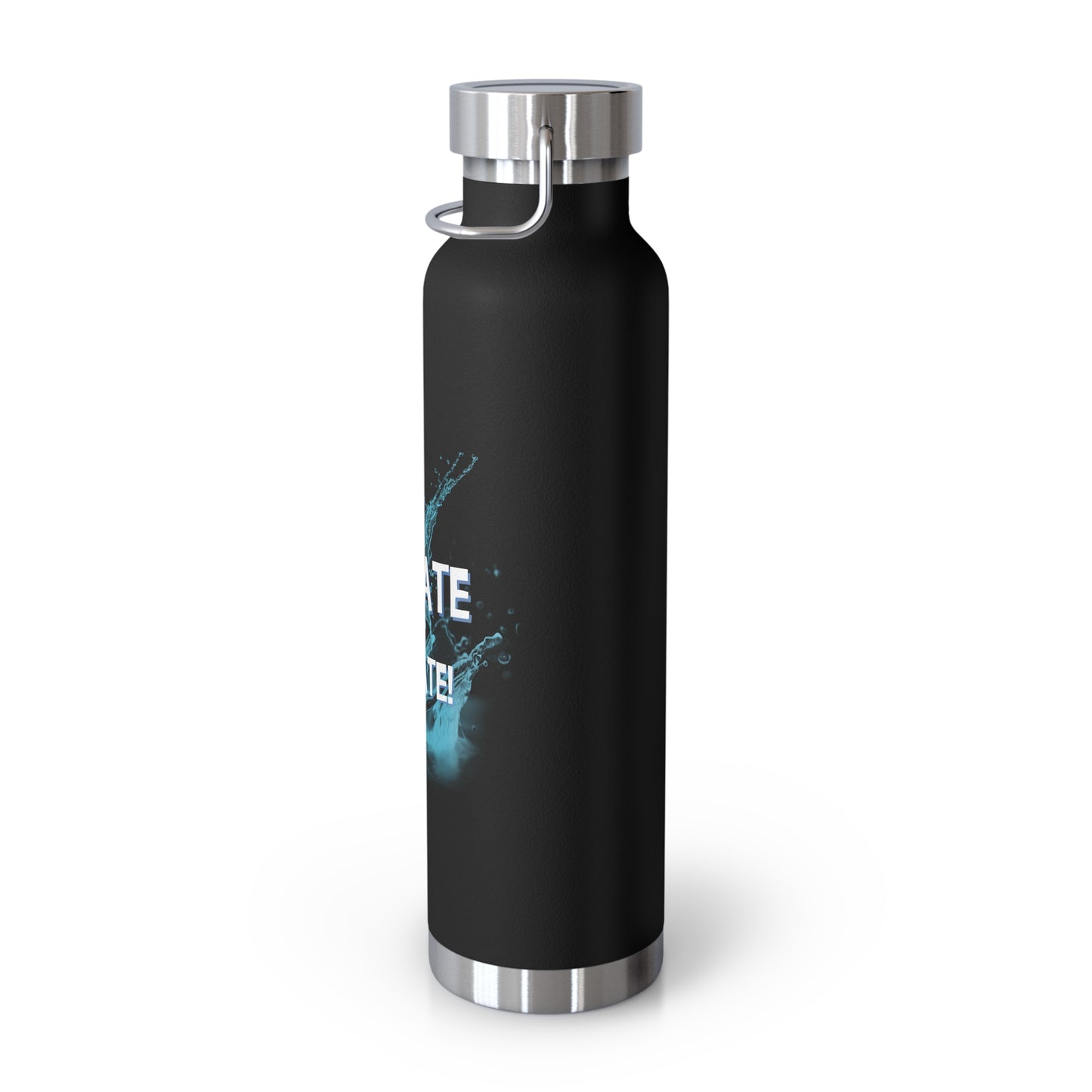 "Hydrate & Elevate" - Copper Vacuum Insulated Bottle, 22oz - Creatively Designed Shop