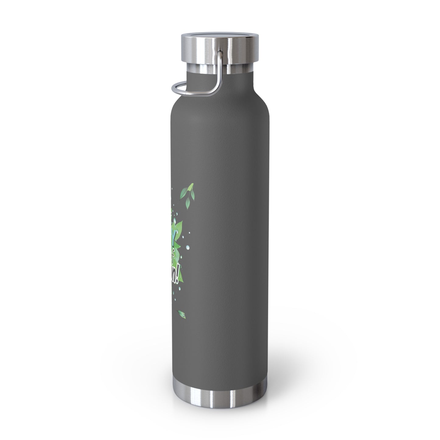 "Your Daily Dose of Hydration" - Copper Vacuum Insulated Bottle, 22oz - Creatively Designed Shop