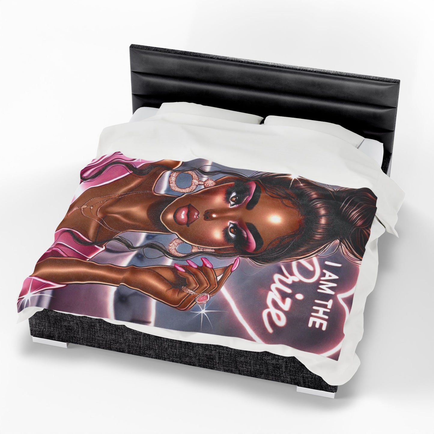 I Am the Prize - Velveteen Plush Blanket