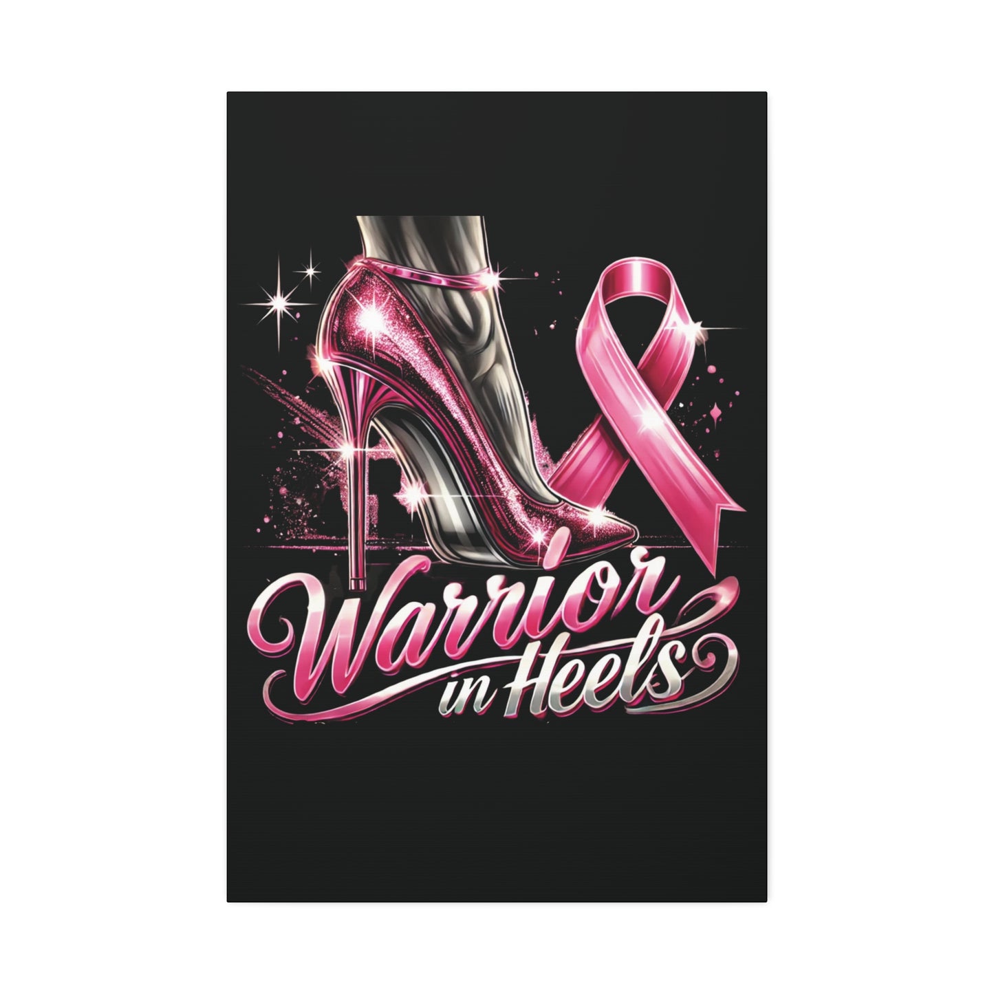 Pink Warrior Heels - Canvas Art