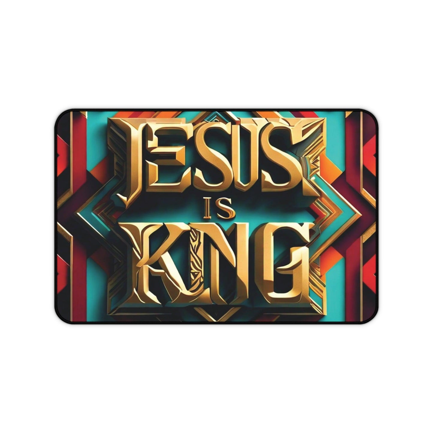 "Jesus Is King" - Desk Mat - Creatively Designed Shop