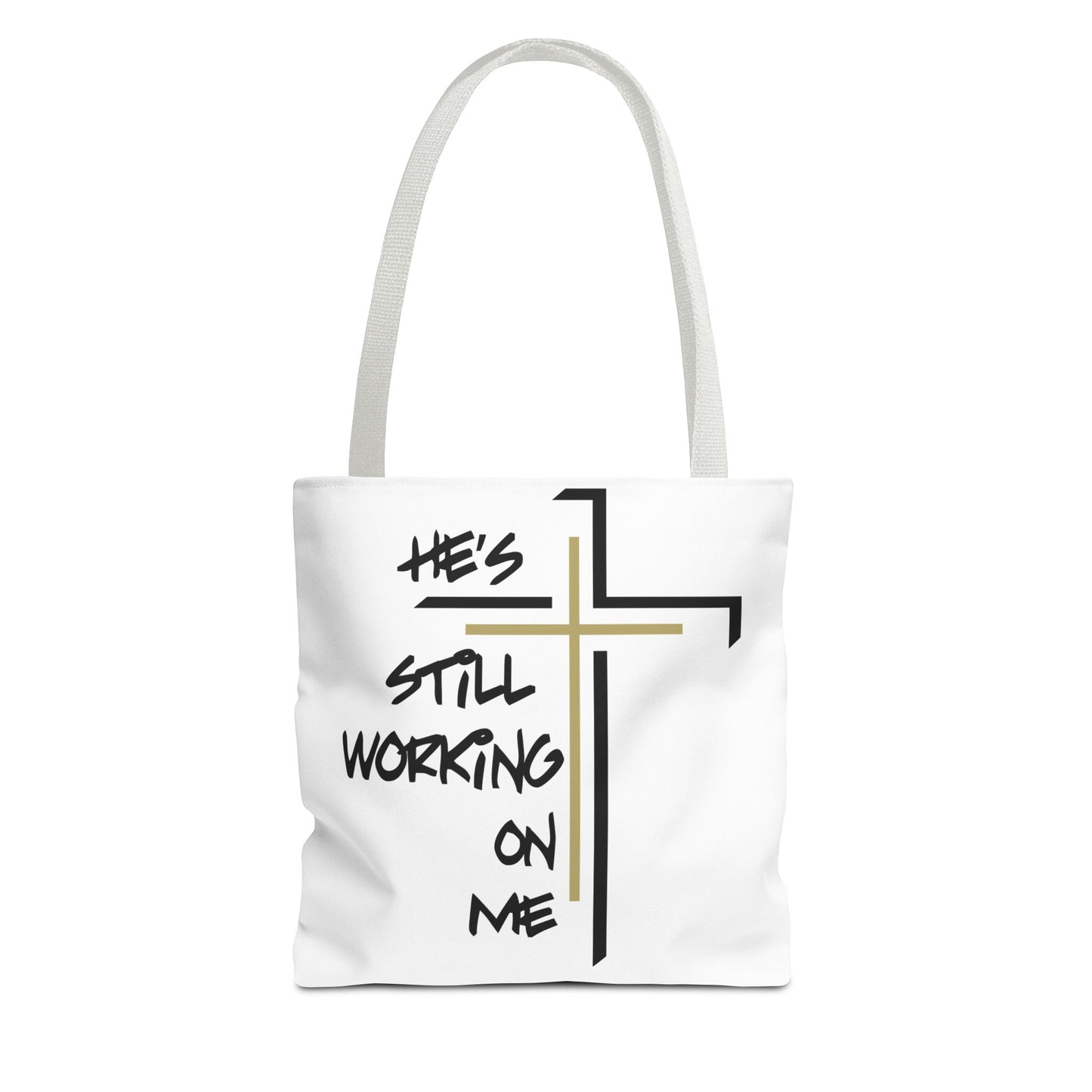 He's Still Working On Me - Tote Bag (AOP) - Creatively Designed Shop