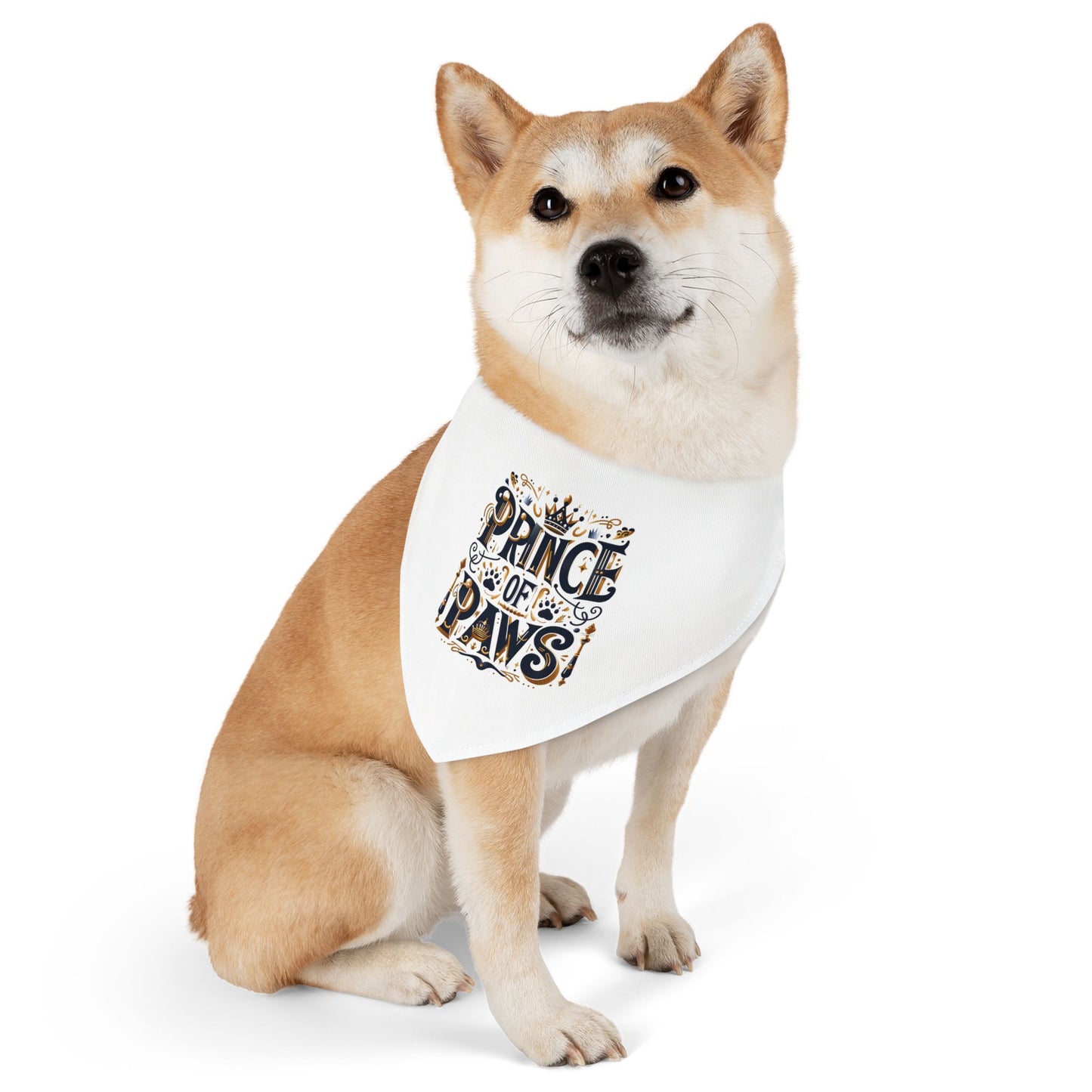 Prince of Paws - Pet Bandana Collar - Creatively Designed Shop