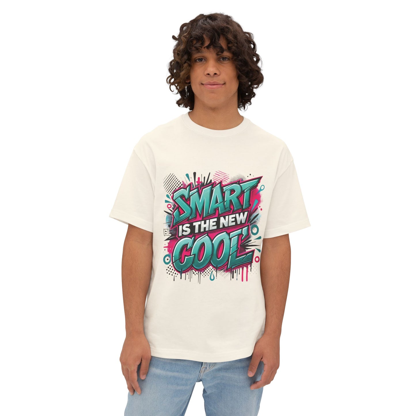 Smart is the New Cool - Unisex Oversized Boxy Tee