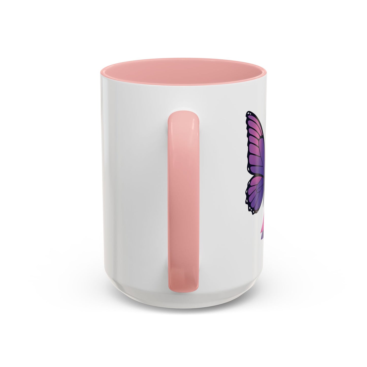 Courage Flies on Butterfly Wings - Accent Coffee Mug