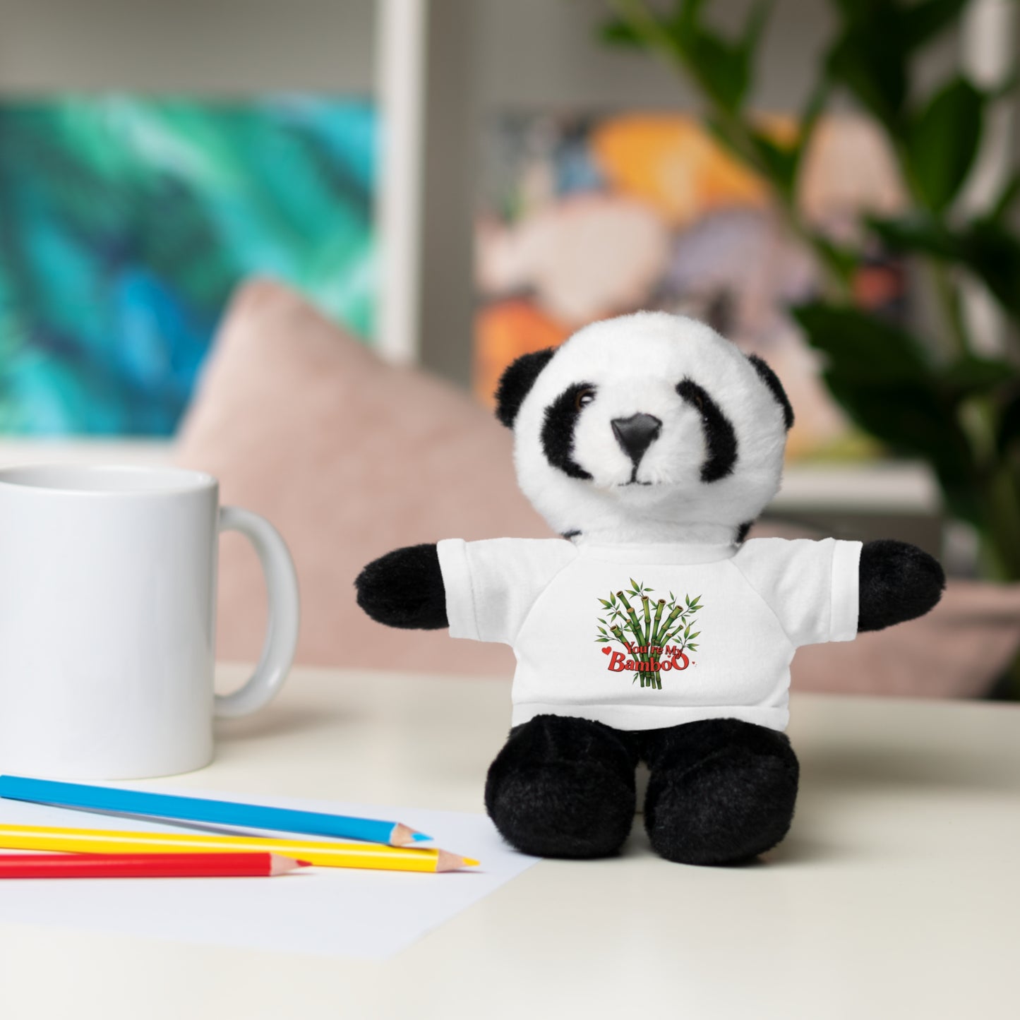 'You're My Bamboo' - Stuffed Panda with Tee - Creatively Designed Shop