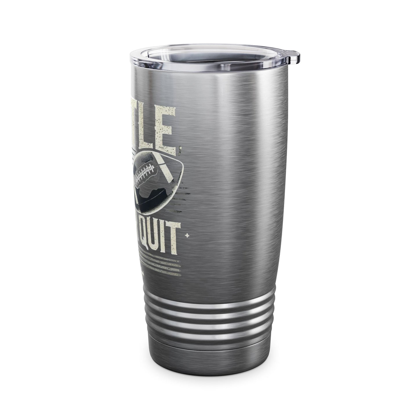 Hustle, Hit, Never Quit - Ringneck Tumbler, 20oz - Creatively Designed Shop