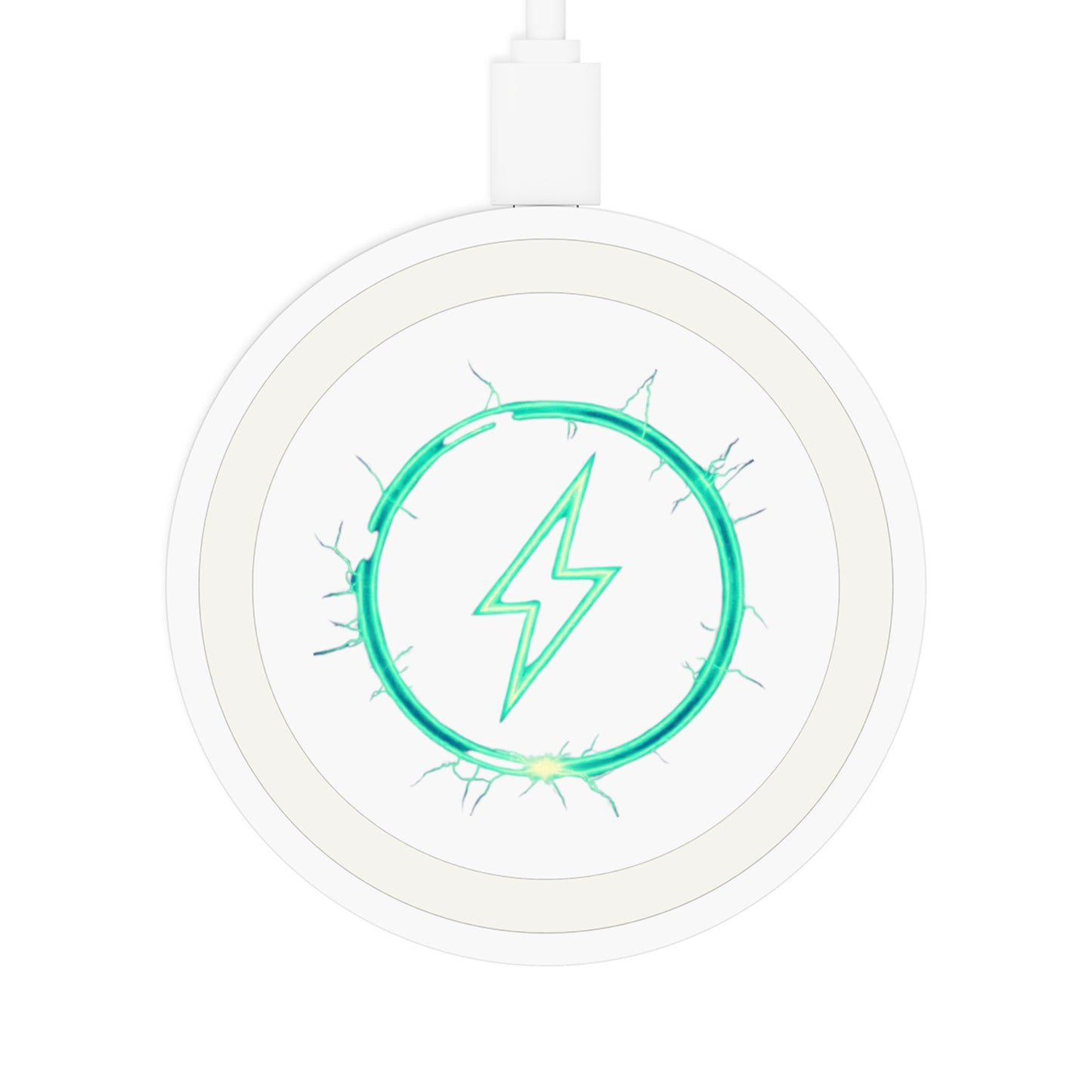 Charging Bolt (Green) - Quake Wireless Charging Pad - Creatively Designed Shop