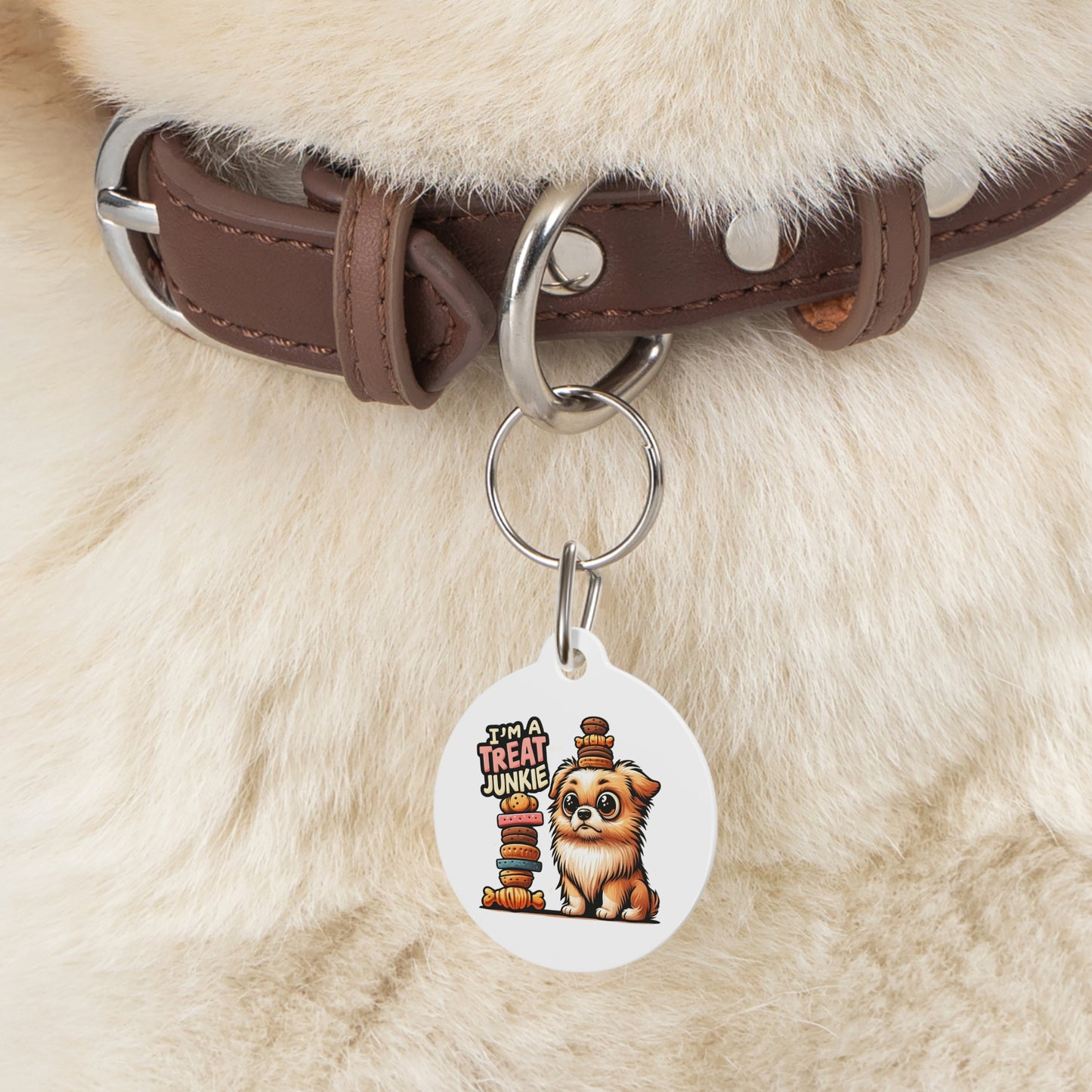 I'm A Treat Junkie - Pet Tag - Creatively Designed Shop