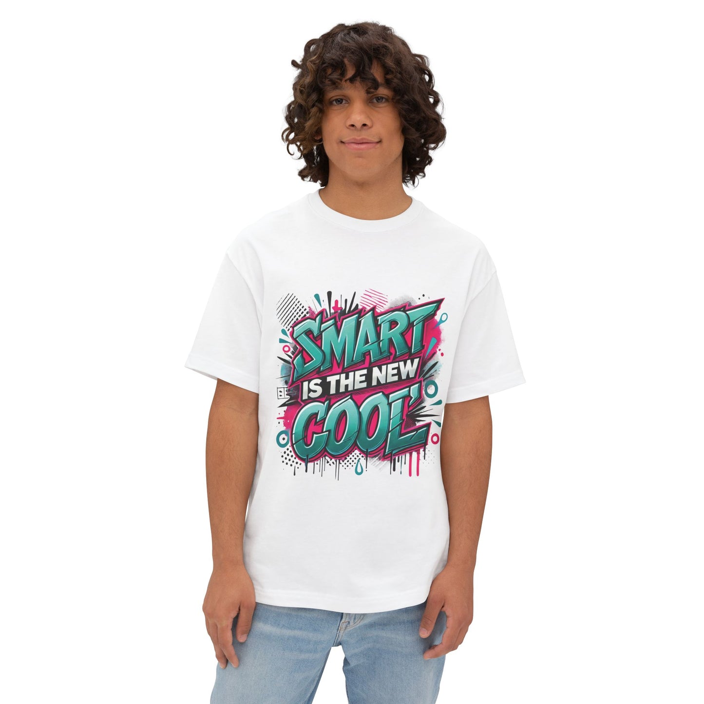 Smart is the New Cool - Unisex Oversized Boxy Tee