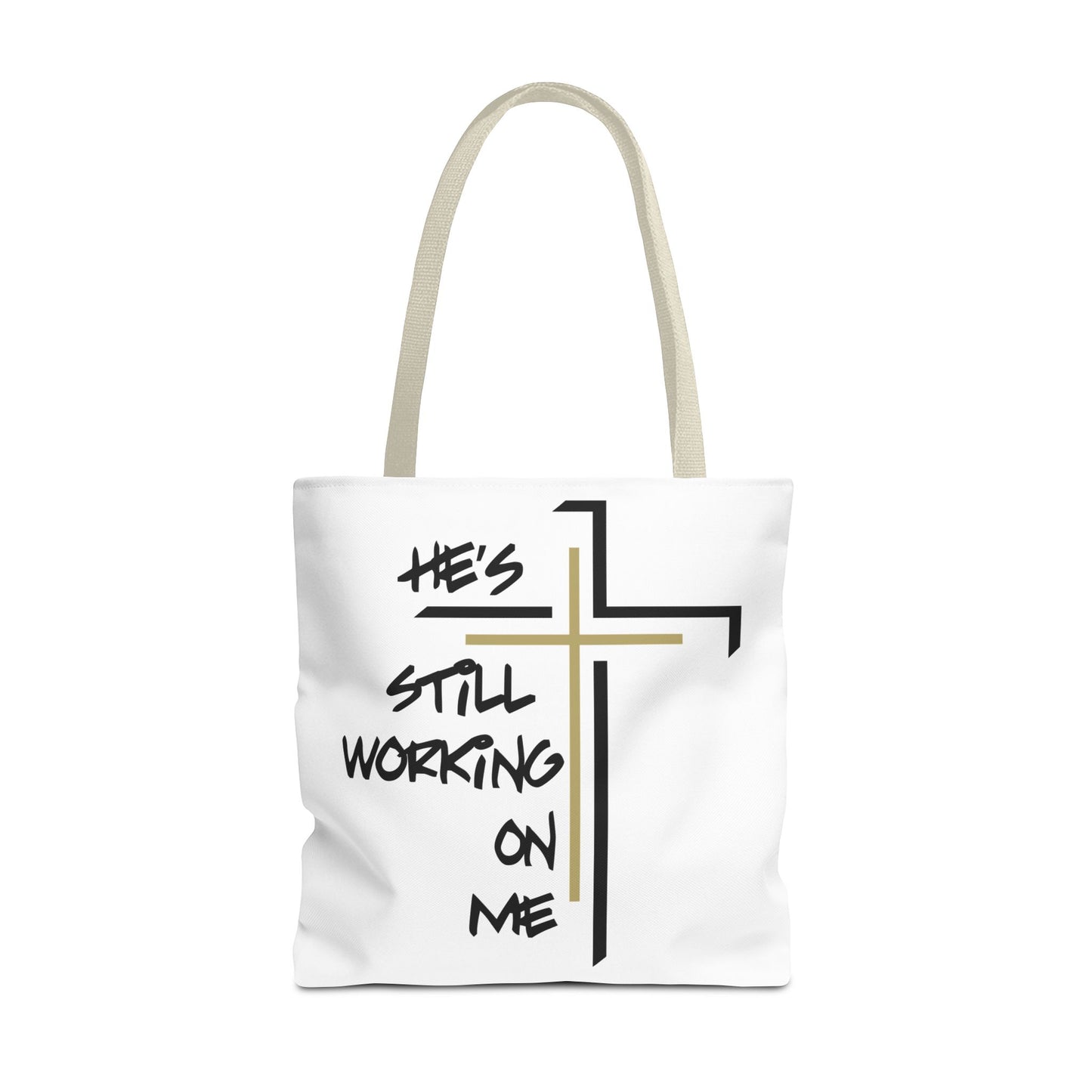 He's Still Working On Me - Tote Bag (AOP) - Creatively Designed Shop