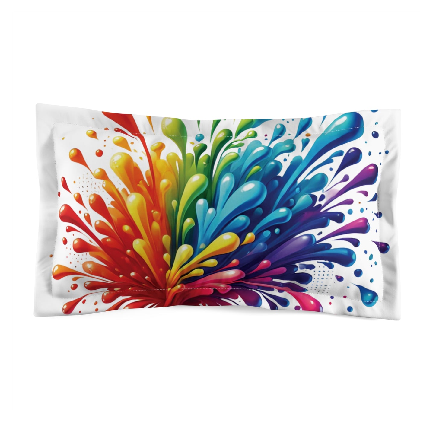 Color Splash - Microfiber Pillow Sham - Creatively Designed Shop