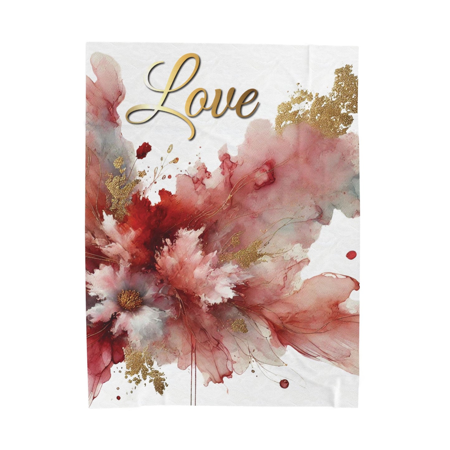 Love - Velveteen Plush Blanket