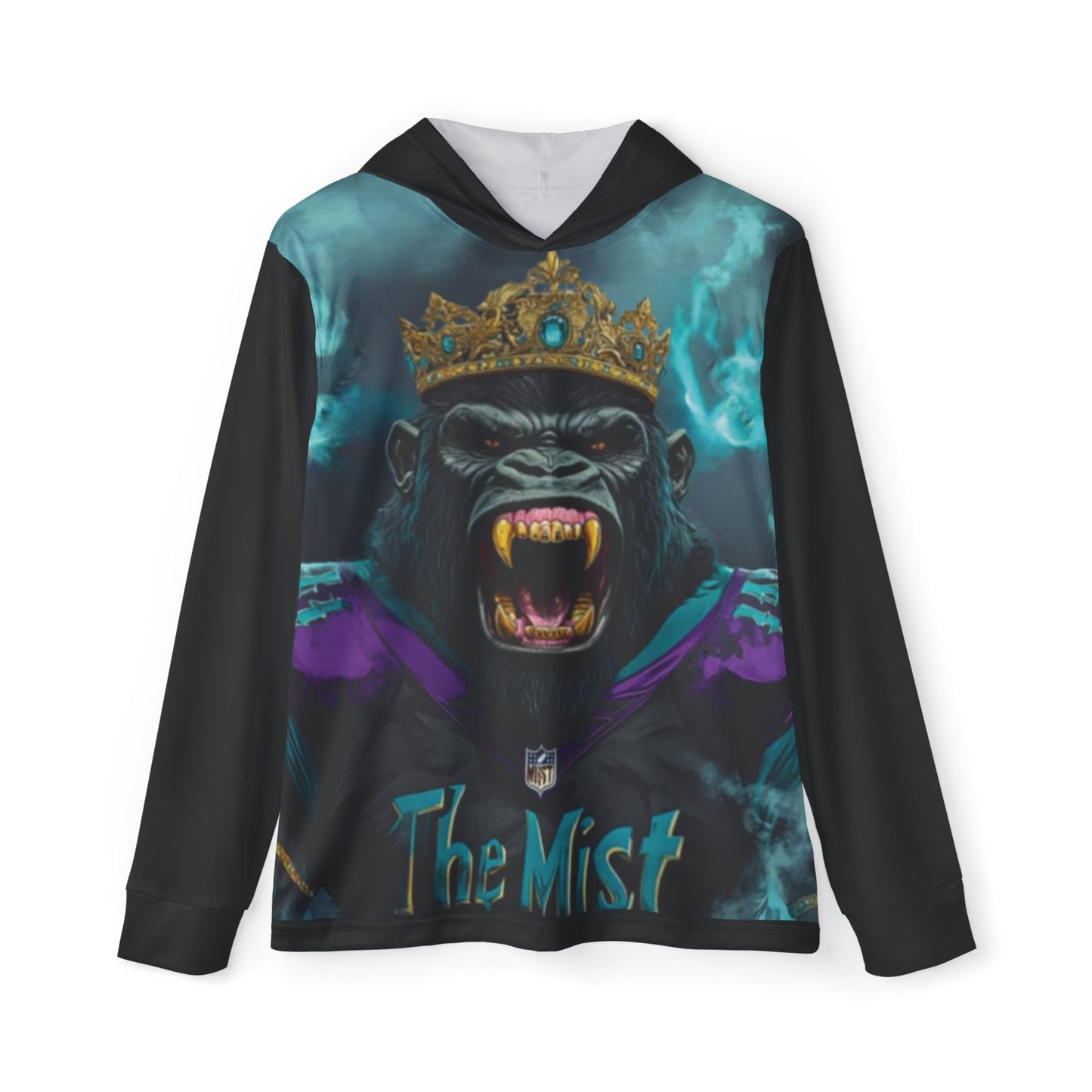 Gorilla in the Mist - Men's Sports Warmup Hoodie (AOP) - Creatively Designed Shop