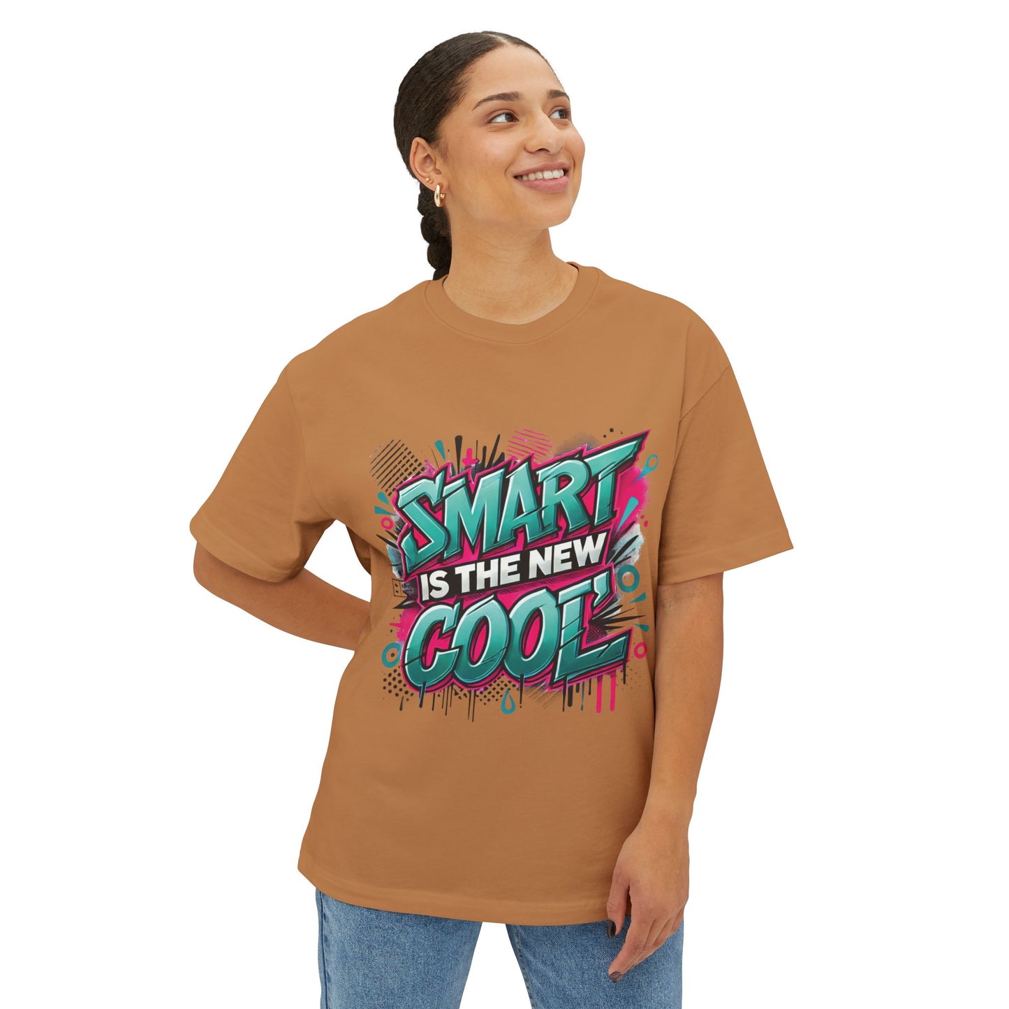 Smart is the New Cool - Unisex Oversized Boxy Tee