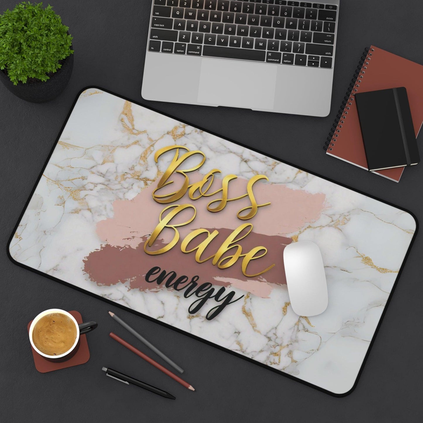 "Boss Babe Energy" - Desk Mat - Creatively Designed Shop