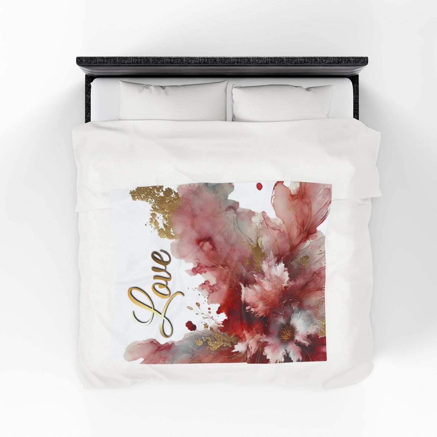 Love - Velveteen Plush Blanket