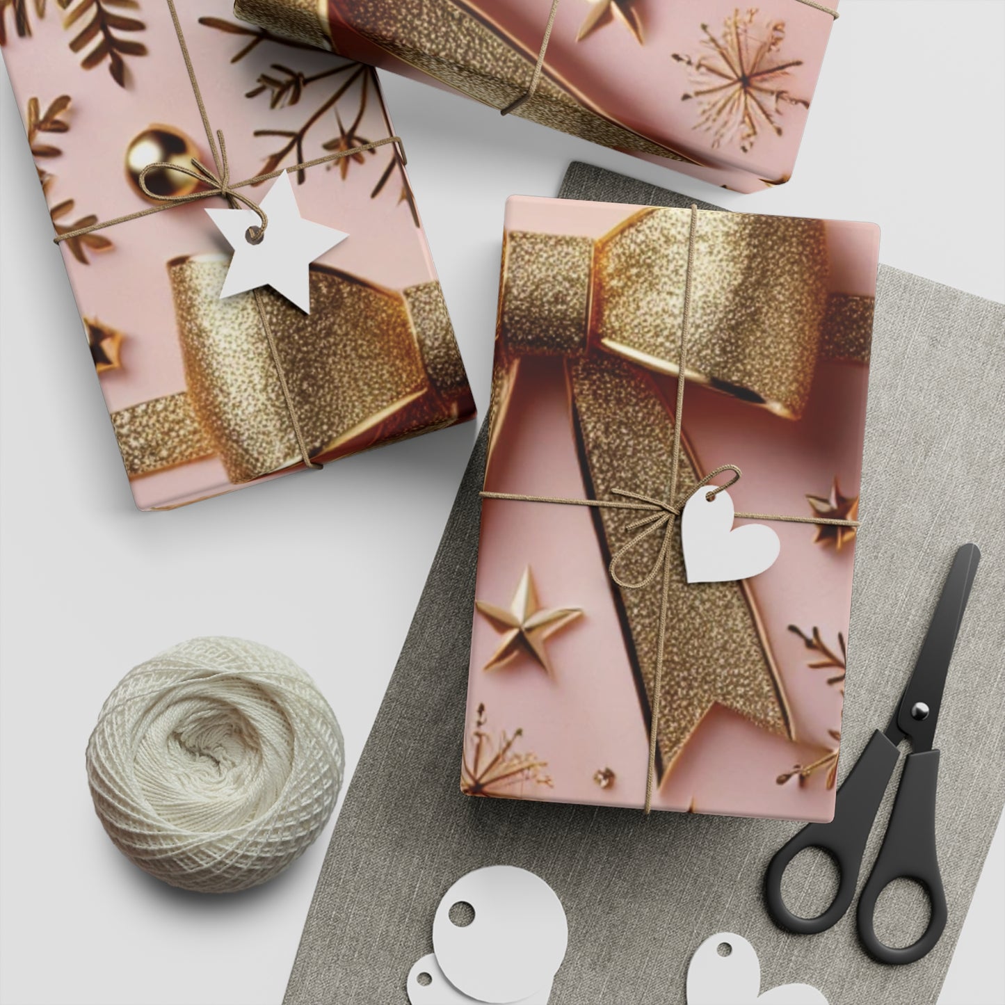 Pink & Gold Glam - Gift Wrapping Paper Sheets, 1pc - Creatively Designed Shop