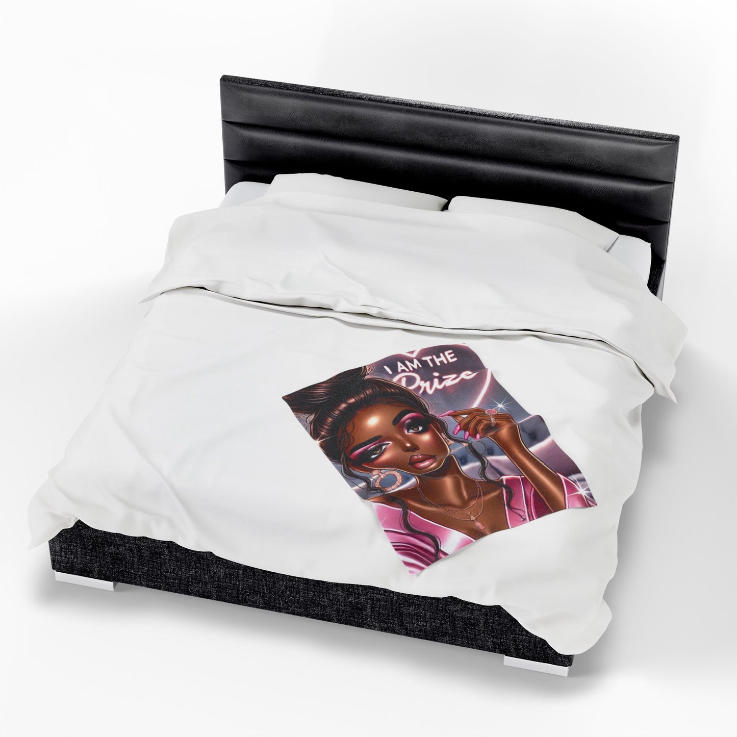 I Am the Prize - Velveteen Plush Blanket