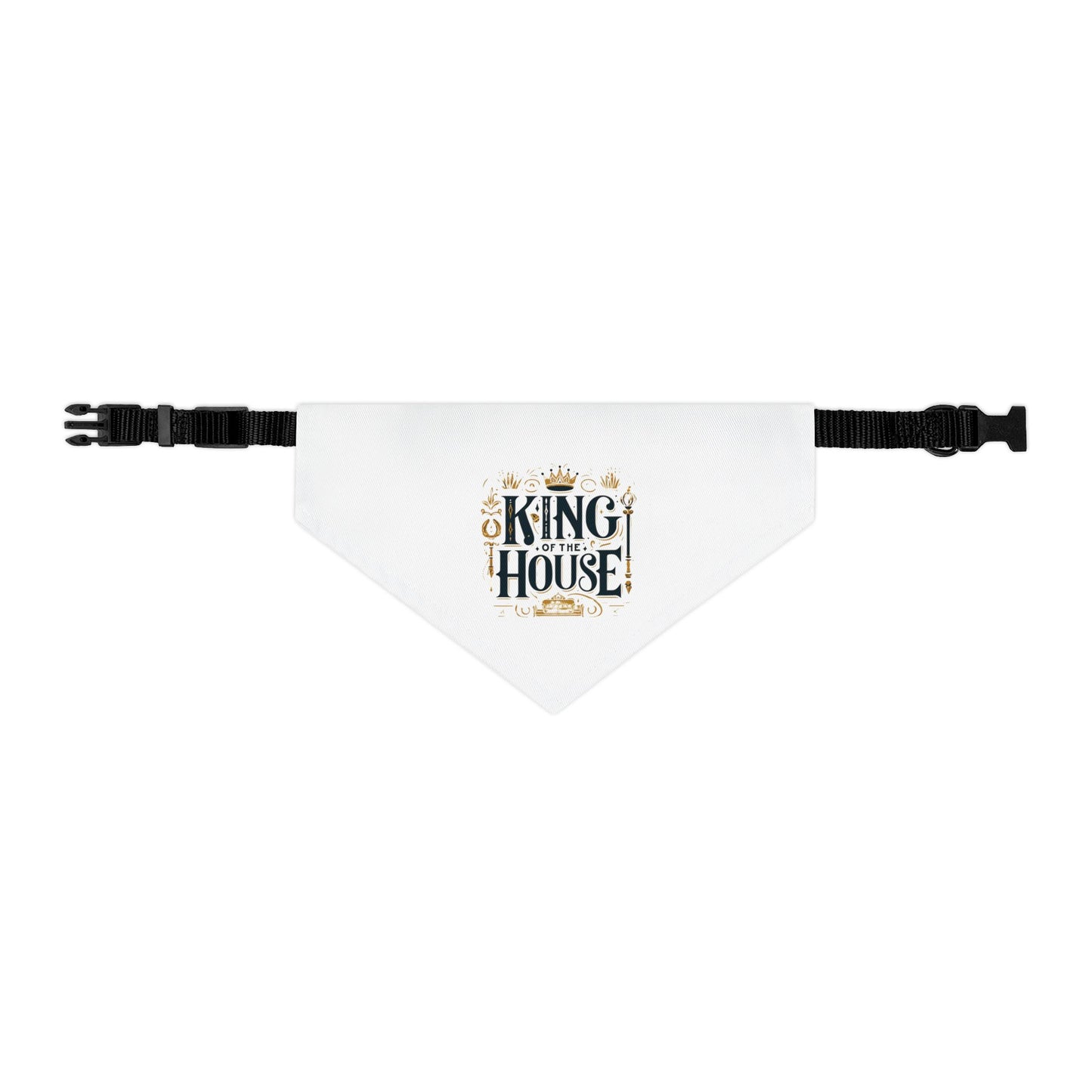 King of the House - Pet Bandana Collar - Creatively Designed Shop