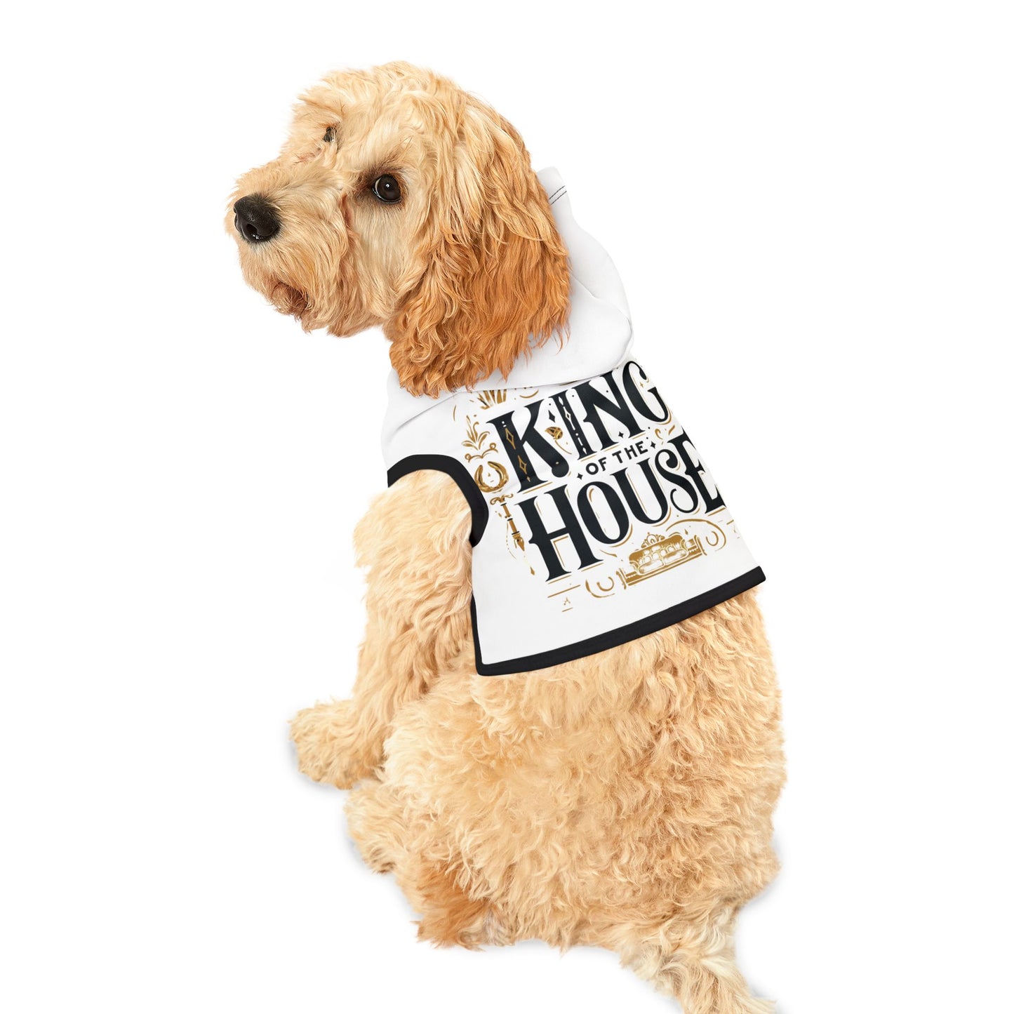 King of the House - Pet Hoodie - Creatively Designed Shop