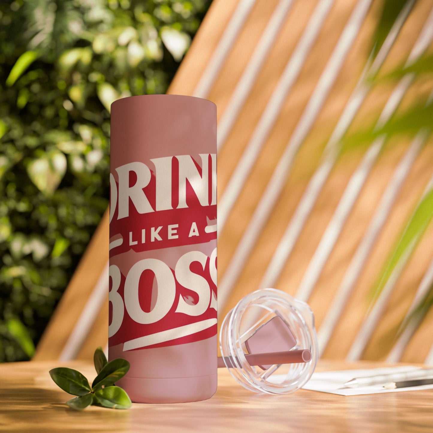 Drink Like A Boss - Maars Maker Skinny Matte Tumbler, 20oz - Creatively Designed Shop