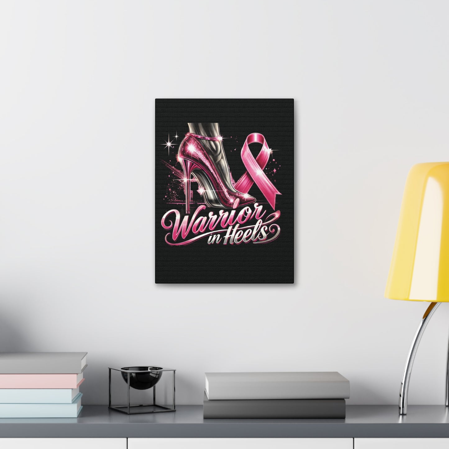 Pink Warrior Heels - Canvas Art