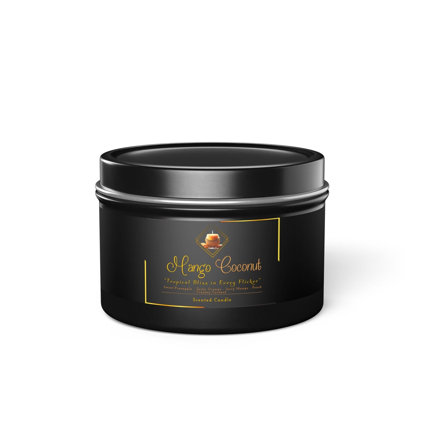 Mango Coconut - Tin Candles - Creatively Designed Shop