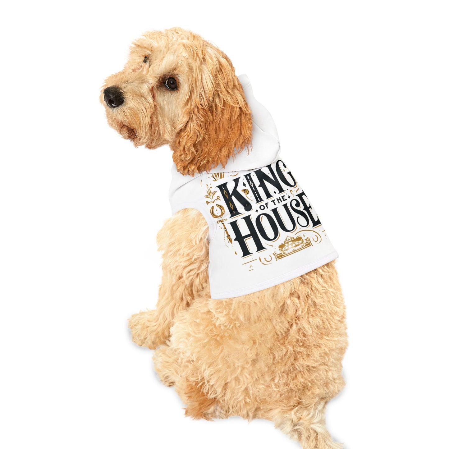 King of the House - Pet Hoodie - Creatively Designed Shop