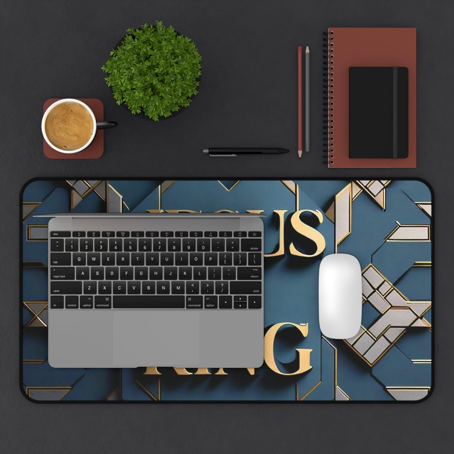 "Jesus is King" - Desk Mat - Creatively Designed Shop