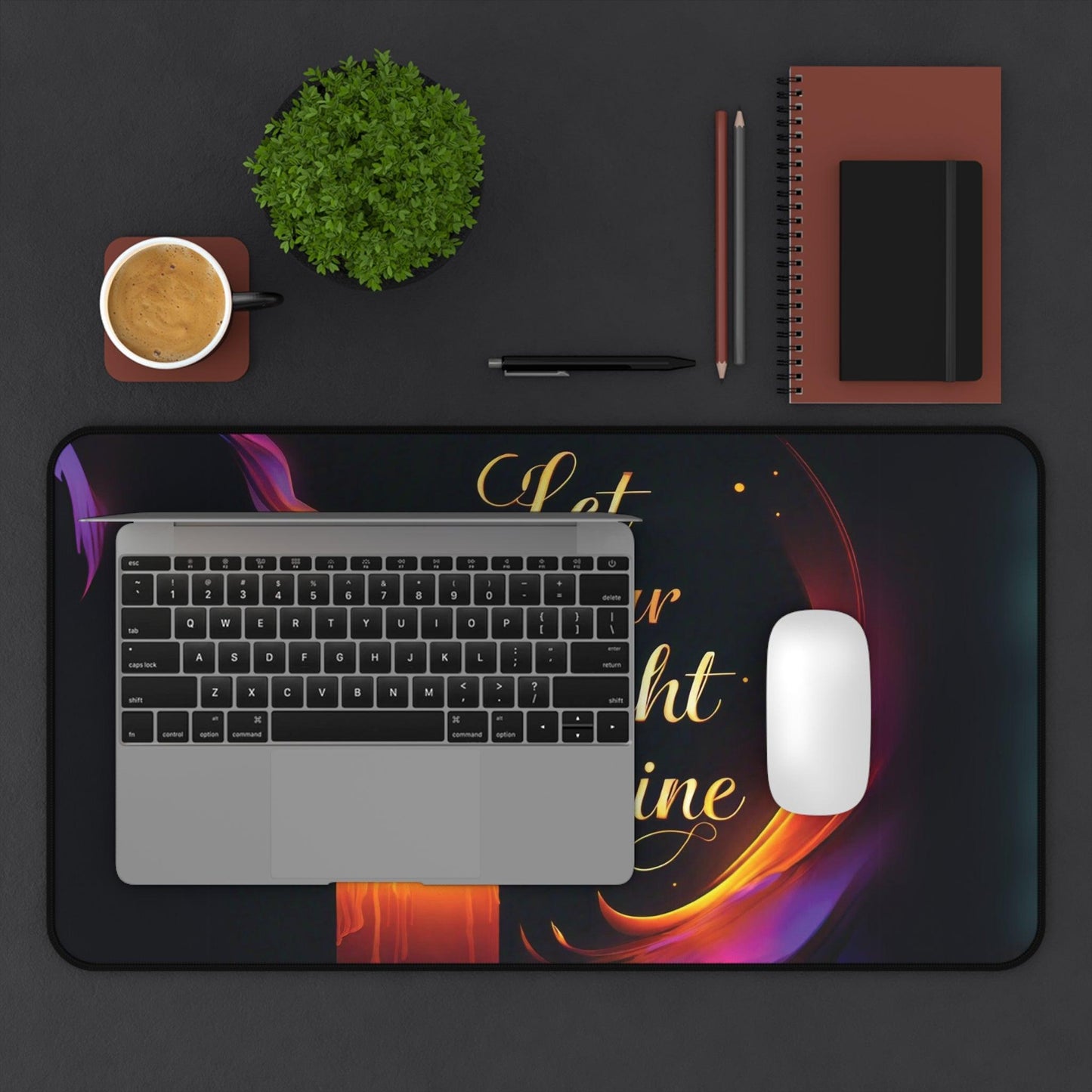 "Let Your Light Shine" - Desk Mat - Creatively Designed Shop