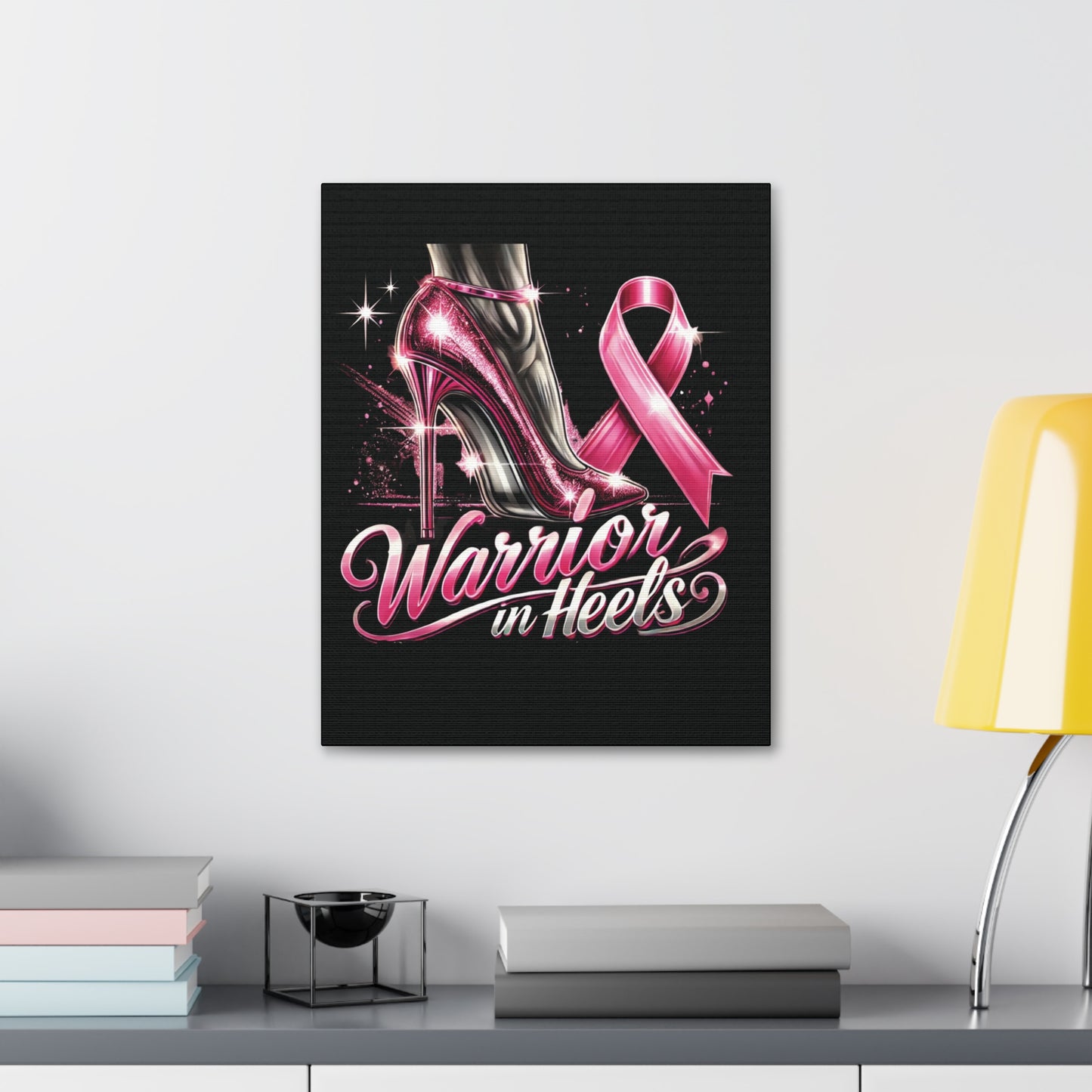 Pink Warrior Heels - Canvas Art