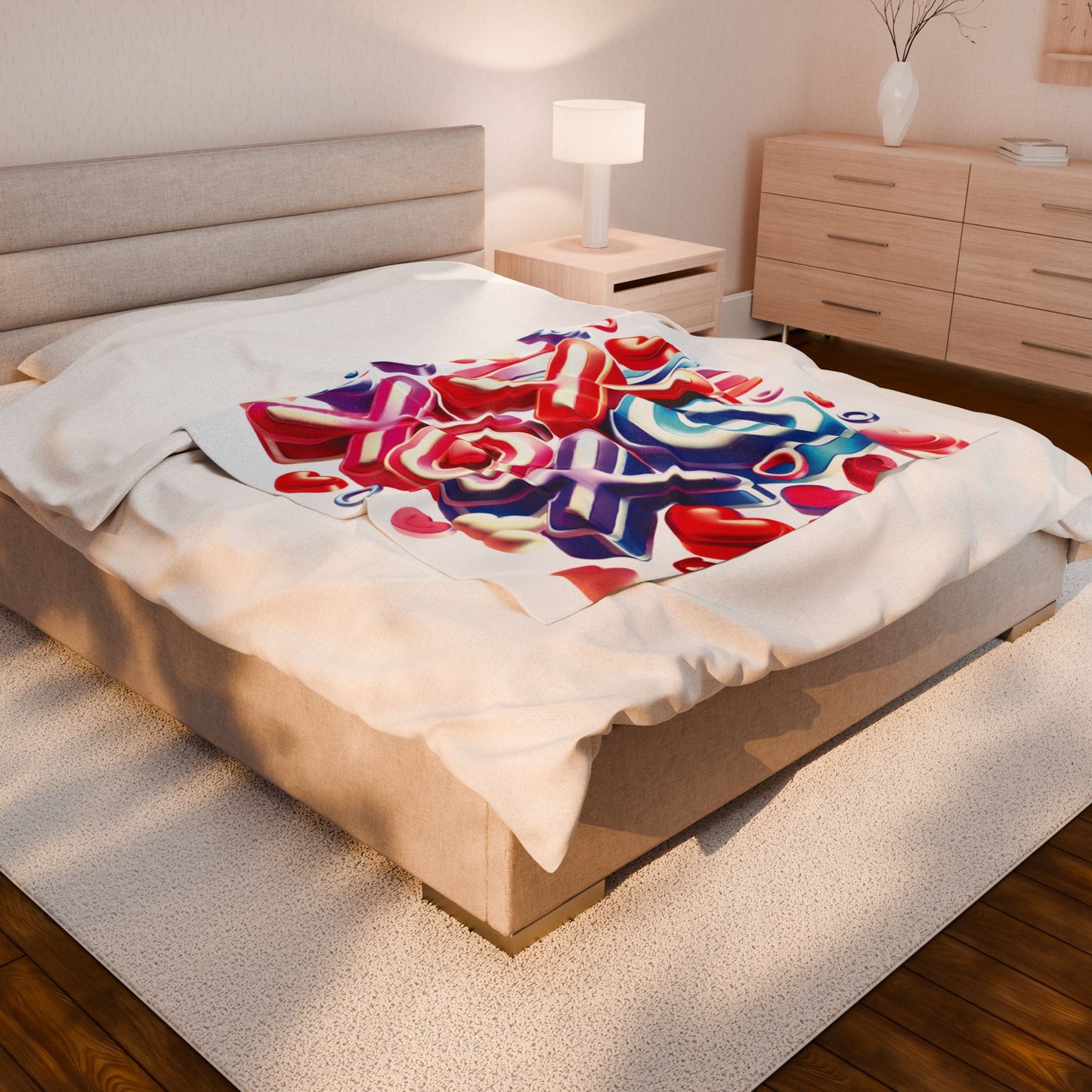 XOXO - Velveteen Plush Blanket
