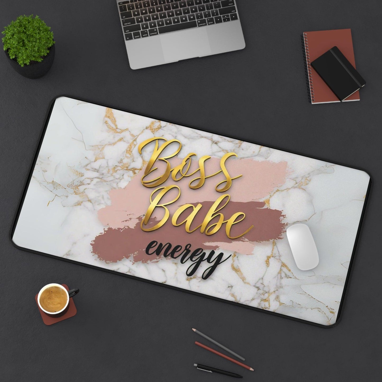 "Boss Babe Energy" - Desk Mat - Creatively Designed Shop