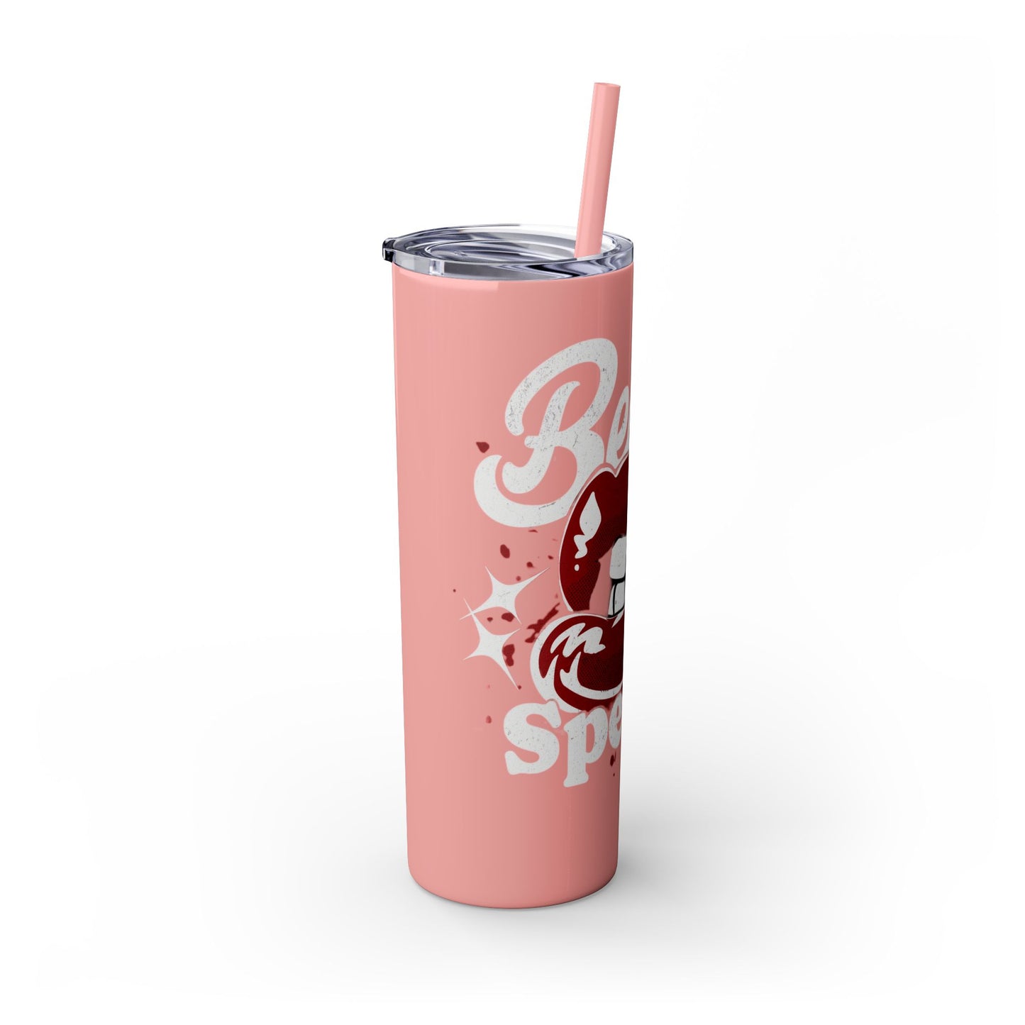 Beauty Speaks - Skinny Tumbler with Straw, 20oz - Creatively Designed Shop