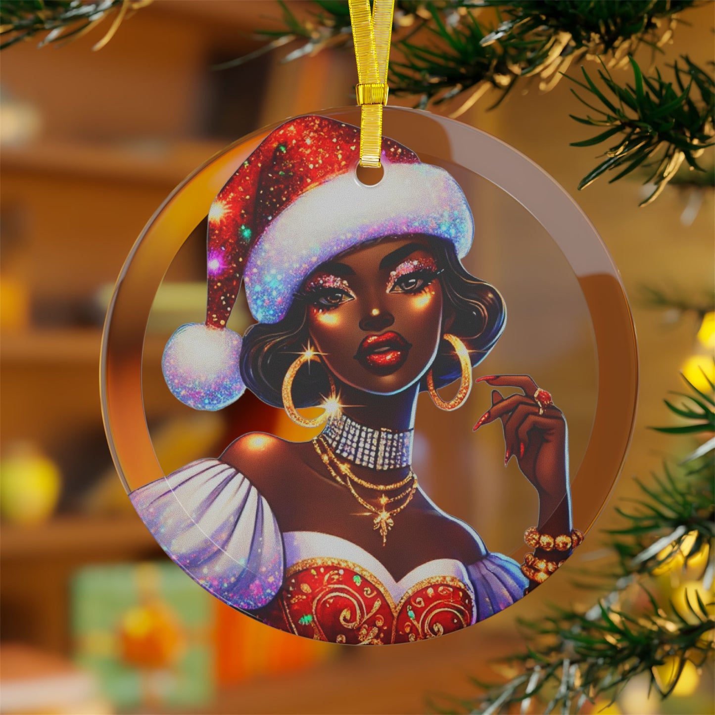 Christmas Beauty (Cultural) - Glass Ornaments - Creatively Designed Shop