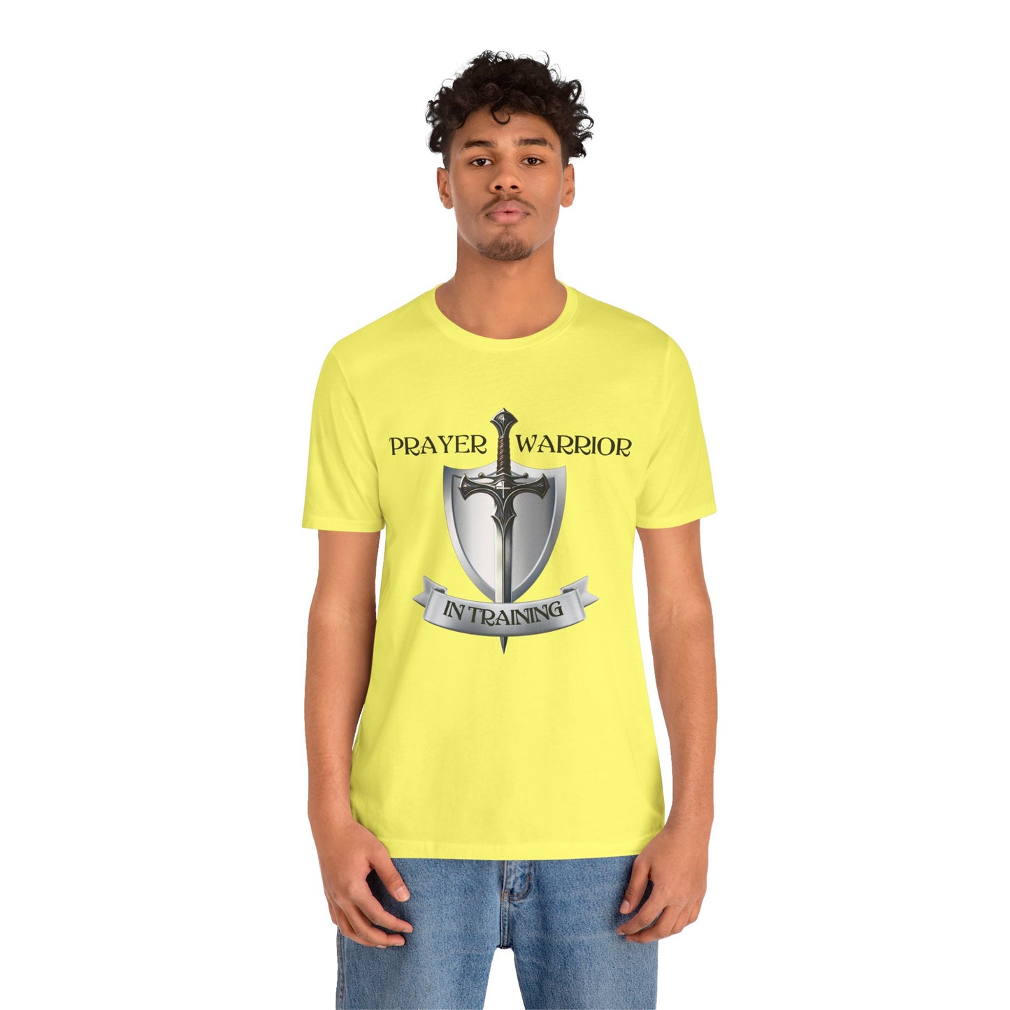Prayer Warrior in Training - Unisex Jersey Short Sleeve Tee