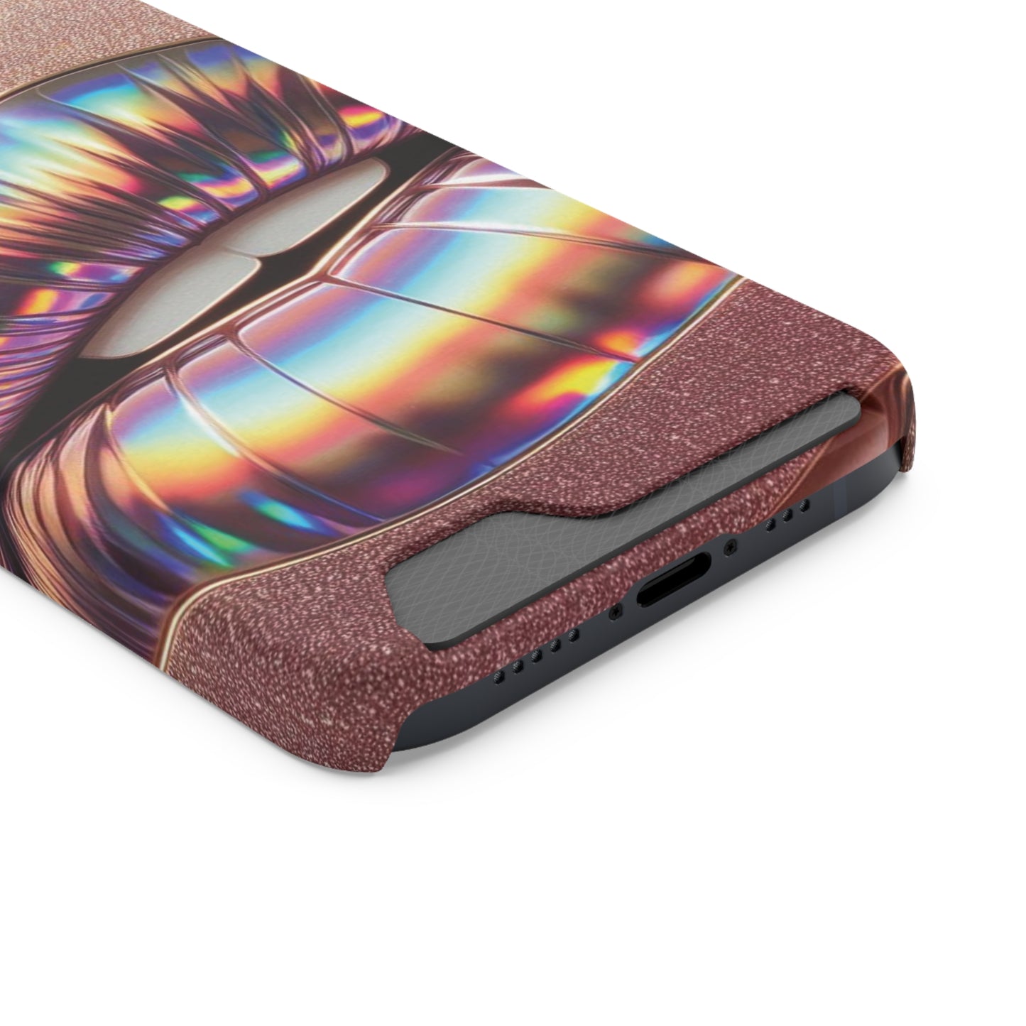 "Bronze Kiss" - Phone Case With Card Holder - Creatively Designed Shop