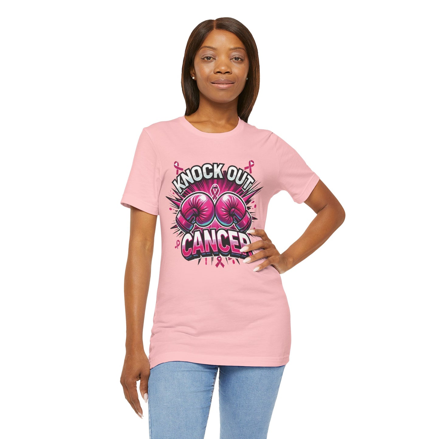 Knock Out Cancer - Unisex Jersey Short Sleeve Tee