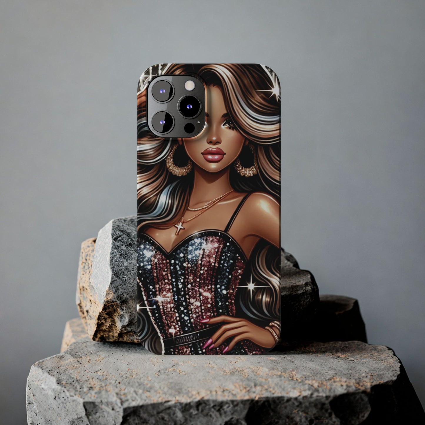 "Beautiful" - Slim Phone Cases - Creatively Designed Shop