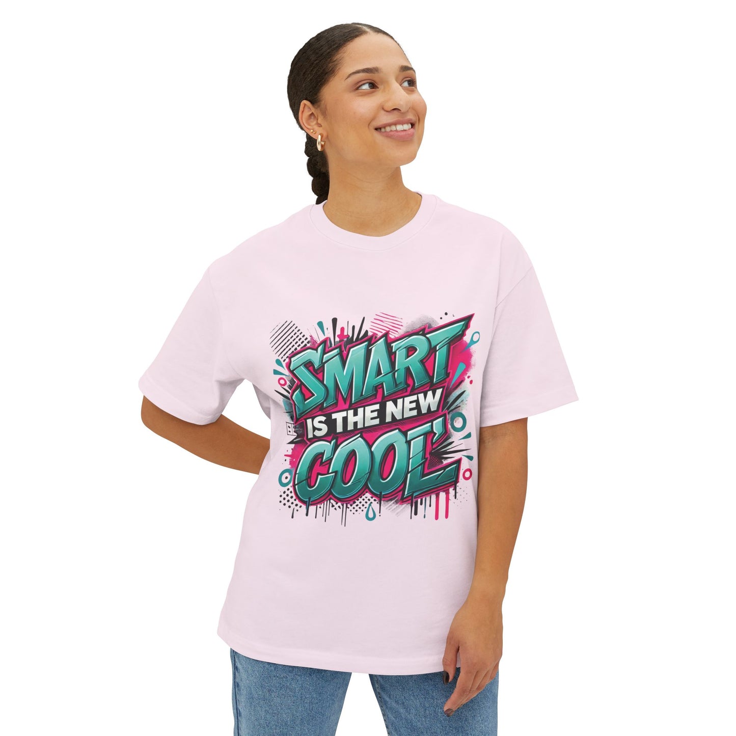 Smart is the New Cool - Unisex Oversized Boxy Tee