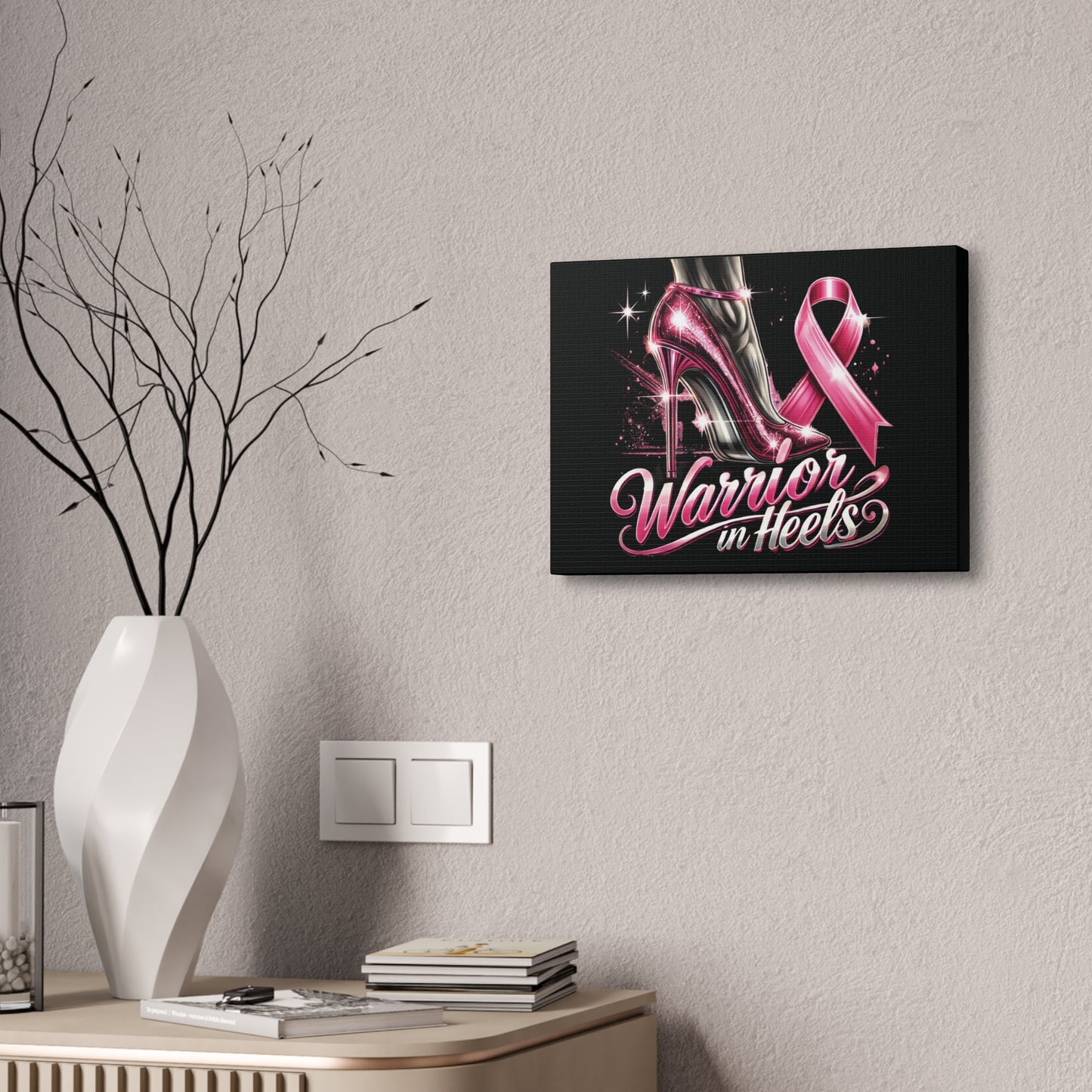 Pink Warrior Heels - Canvas Art