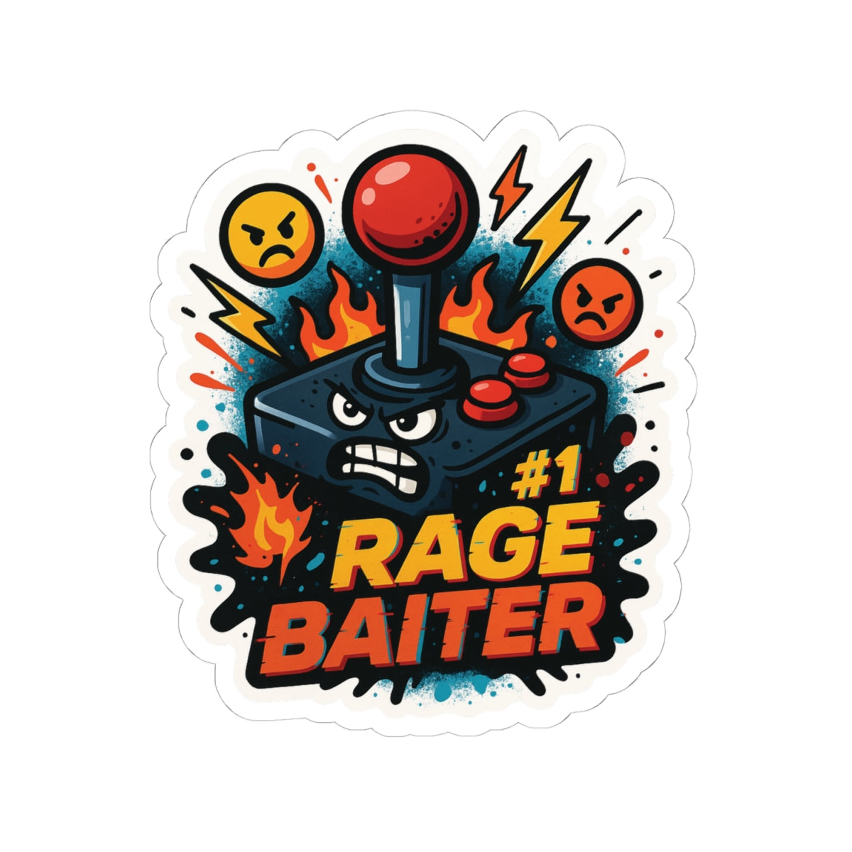 #1 Rage Baiter - Kiss-Cut Sticker