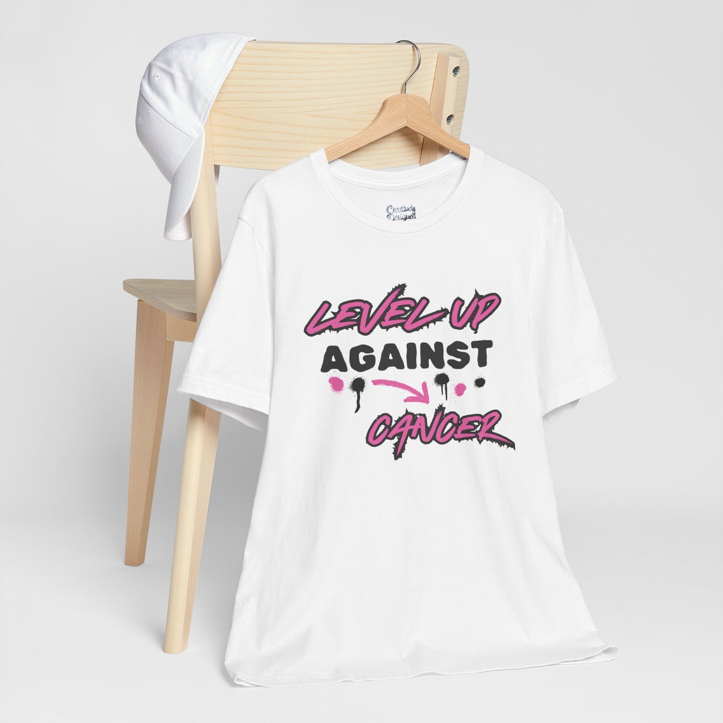 Level Up Against Cancer - Unisex Jersey Short Sleeve Tee